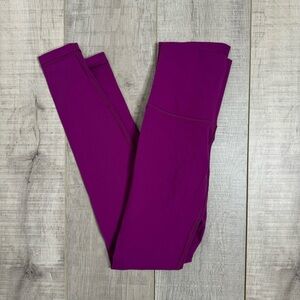 Lululemon Magenta Purple High Rise Athletic Leggings